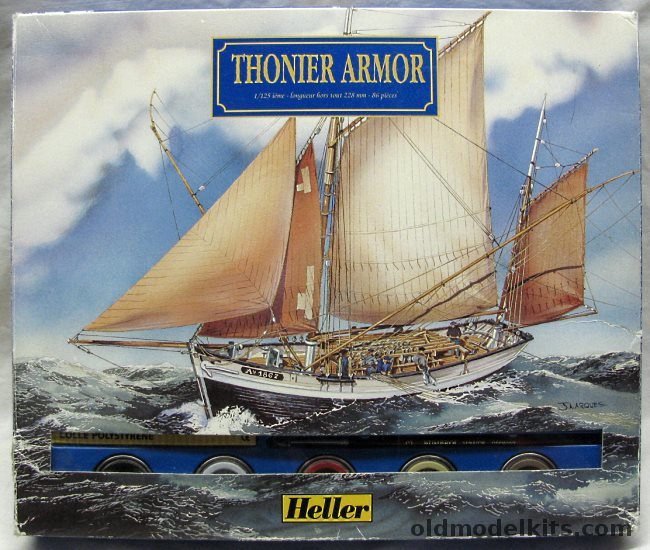 Heller 1/125 Thonier Armor Dundee Type Tuna Fishing Vessel, 60609 plastic model kit